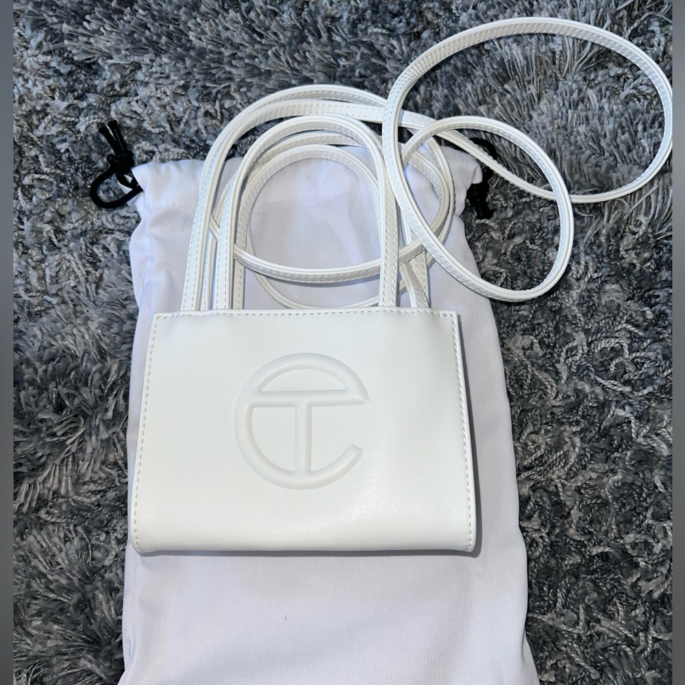 TELFAR White Mini Shopper